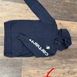 Carhartt Dark Blue Hoodie with Logo